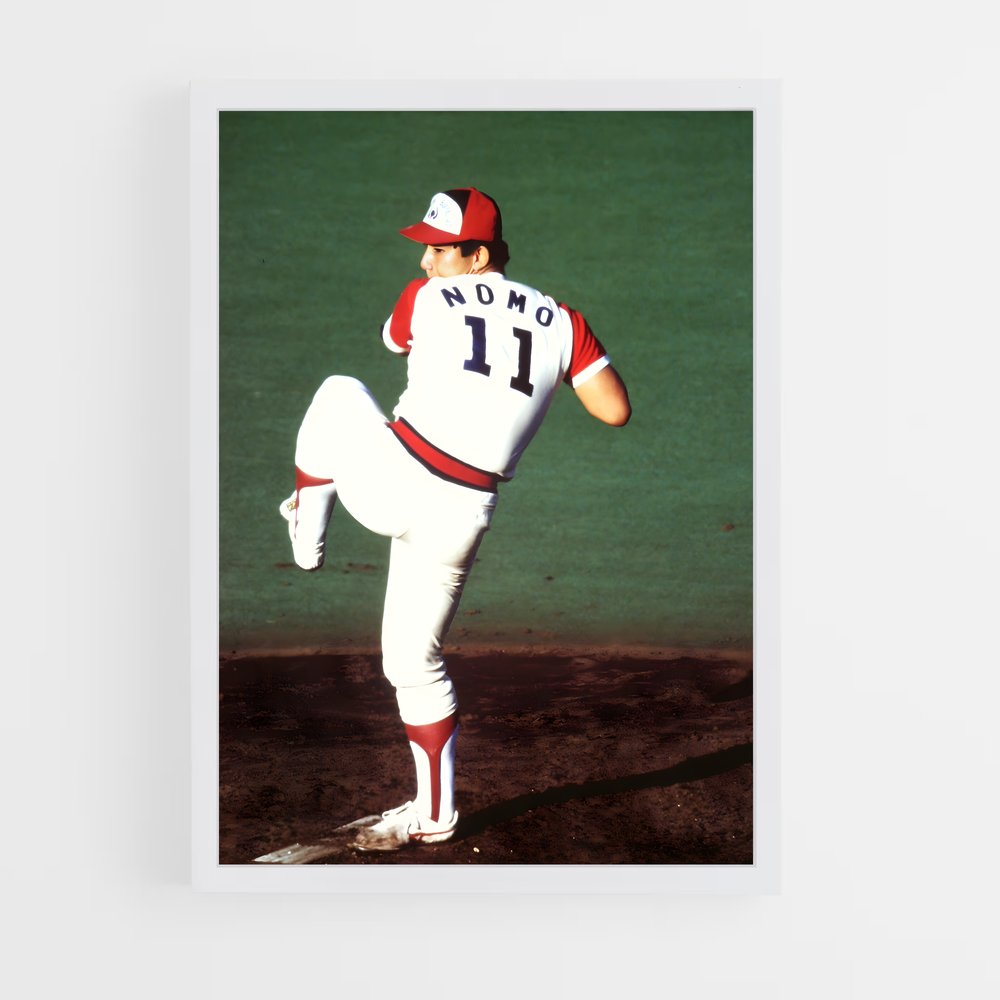 Poster Hideo nomo – affiche Baseball (vue 3)